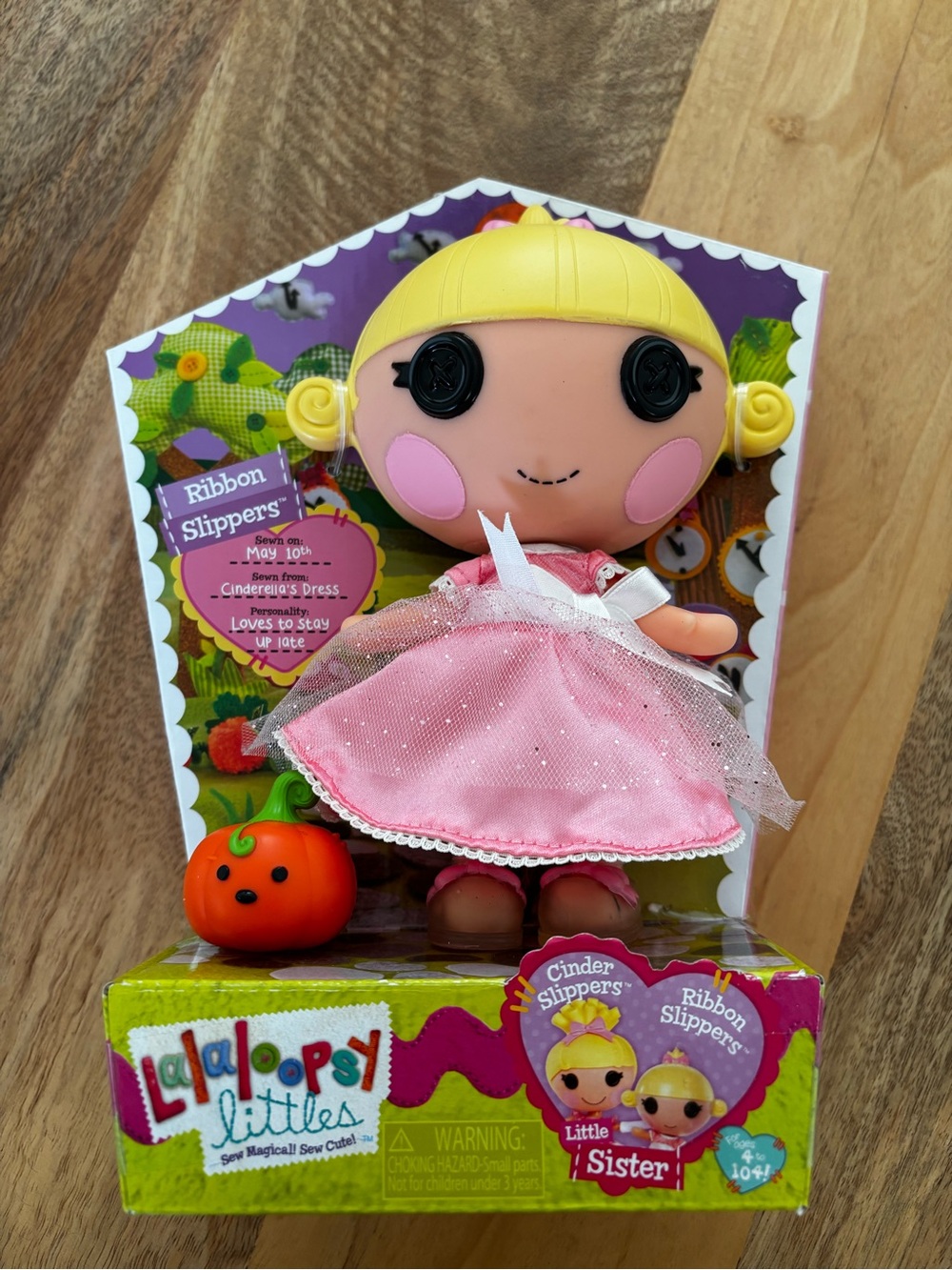 🌟 NIB Rare Lalaloopsy Littles Ribbon Slippers wDoll Cinderella Sister 2014 MGA